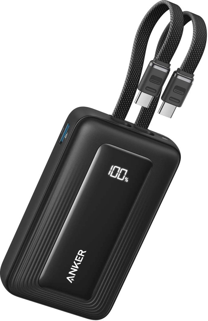 Power bank Anker Zolo de 20,000 mAh con cables USB-C integrados